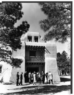 Exterior of UNM Alumni Chapel